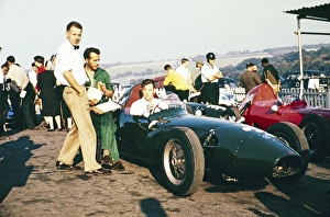 Presumably the driver Chris Lawrence, Brands Hatch, Elva 100 BMC Formula Junior racing car, Fitzwilliam Racing Team 4 October 1959