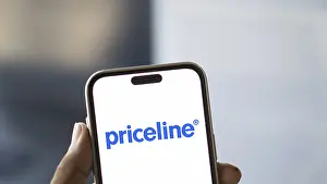 Category Historic EN Prints: priceline logo is displayed on smartphone