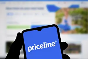 Category Historic EN Prints: priceline logo is displayed on smartphone