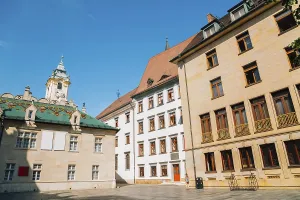 Primate's Square at old town in Bratislava