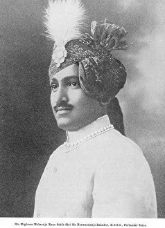 Prince Highness Maharaja Rana sahib shri sir Natwars inhji Bahadur, K.C.s.I. Porbander state Porbandar, Gujarat