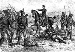 Prince William of Prussia at the Battle of Bar sur Aube or Bar-sur-Aube in 1814
