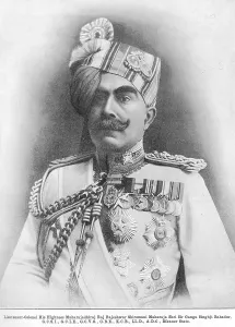 Princes Lieutenant Colonel his Highness Maharajadhiraj Raj Rajes hwar shiromani Maharaja shri sir Ganga singhji Bahadur, Bikaner