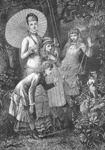 The Princess of Wales and her daughters