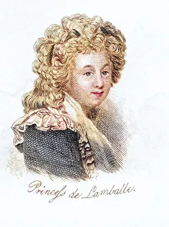 Princesse de Lamballe Marie Therese Louise de Savoie-Carignan 1749 -1792 Italian French courtier