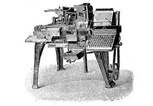 Printing technique, Monoline typesetting machine from the Gustav fisherman machine factory in Berlin