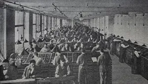 Printing, typesetting of the Berliner Lokal-Anzeiger