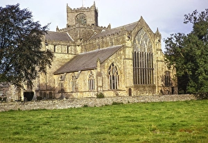 Prioratskirche, Cartmel, Cumbria, England, UK September 1973