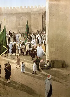 A procession, Kairwan, Kairouan
