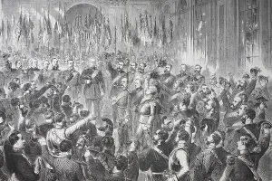 The Proclamation of the German Empire in the Gallery of Mirrors at the Palace of Versailles on 18 January 1871