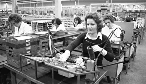 The production of electronic devices by female workers at the Siemens company on 23