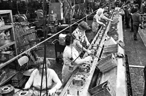 Production of engines, axles and other car manufacturing parts at the Opel plant in Bochum