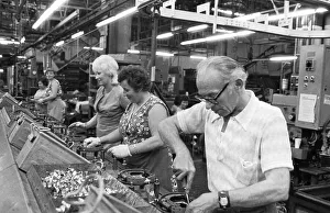 Production of engines, axles and other car manufacturing parts at the Opel plant in Bochum