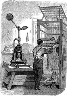 Production of silk fabrics, piquage