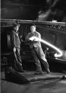 The production of steel products