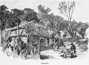 Production of wooden barrels, farm in JuodkrantE