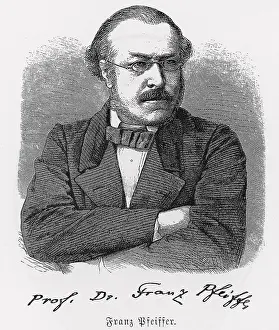 Prof Dr Franz Pfeiffer (1815-1868) from Konnecke Bilderatlas zur Geschichte der Deutschen Litteratur Marburg