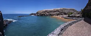 Promenade at Abama beach on the west coast of Tenerife