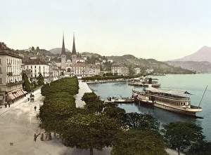 Promenade and Cathedral, Lucerne