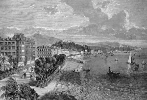 The Promenade des Anglais in Nice in 1880