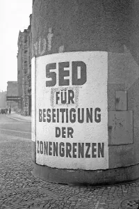 Propaganda, SED poster, 1947, Leipzig