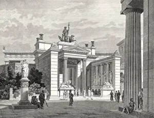 The propylaea of Eleusis or Elefsina in ancient Greece