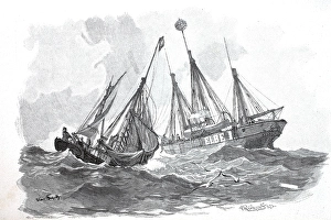 Provisioning of the Elbe Lightship No