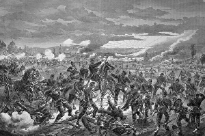 The Prussian 1st Division in battle at Pange on 14th August
