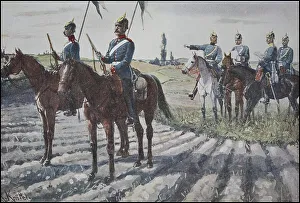 Prussian Army, dragoons in the outpost chain of the 1st Dragoon Regiment