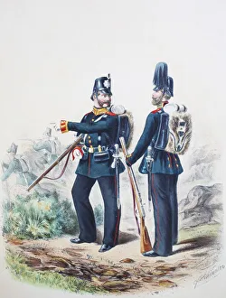 Prussian Army, Prussian Guard, Guardsmen and Guard Gunners