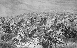 Prussian rapid fire on French cavalry at the Battle of Sedan