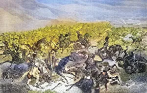 Prussian rapid fire on french cavalry at the battle of Sedan