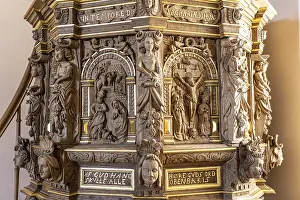 Pulpit of Lindelse Church, Langeland Island