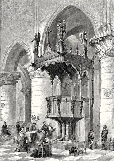 The pulpit of Notre-Dame de Paris