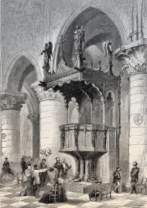 The pulpit of Notre-Dame de Paris