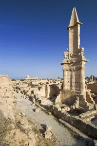 Punic, punian mausoleum in Sabrata