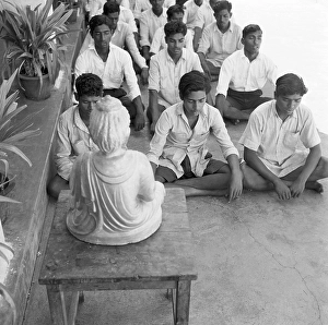 Pupils in class room, VIDYAPITH is training rural youth for progress ive living, Nanjangud town Mys ore, Karnataka