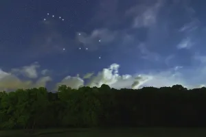 Puppis star constellation, Night sky