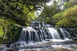 Purakaunui Falls, waterfall, The Catlins