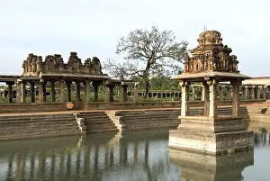 Pushkarni adjacent to Krishna Bazaar in Hampi