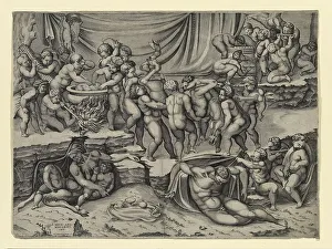 Putti Carrying a Stag (Putto Bacchanal)