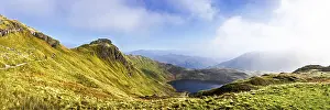 Framed Print : Pyg Track over Llyn Llydaw lake Framed Print : Pyg Track over Llyn Llydaw lake