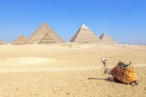 The pyramids at Giza in Egypt