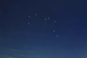 Pyxis star constellation, Night sky
