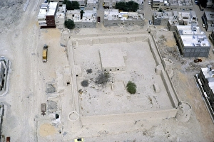 Qasr Khuzam or Khozam Palace historic fort, Al Hofuf, Saudi Arabia, photographed in 1979, Asia