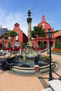 Queen Victoria Fountain and Christ Church