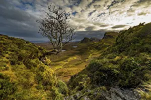Quiraing massif with dramatic clouds