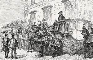 The Quirinal Palace, arriving of the cardinals