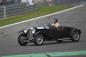 Framed Print : Race of the pre-war cars, Jan Apel in the Lagonda LG 45 from 1936
