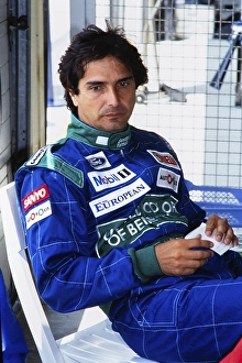Racing driver Nelson Piquet, Formula 1, Team Benetton, German Grand Prix at the Hockenheimring on 29 July 1990, Germany, Europe